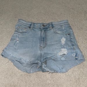 Light wash Jean Shorts